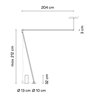Vibia Sticks solo 204 cm UGR <19 - 7376 Stehlampe