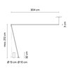 Vibia Sticks solo 304 cm UGR <19 - 7379 lampadaire