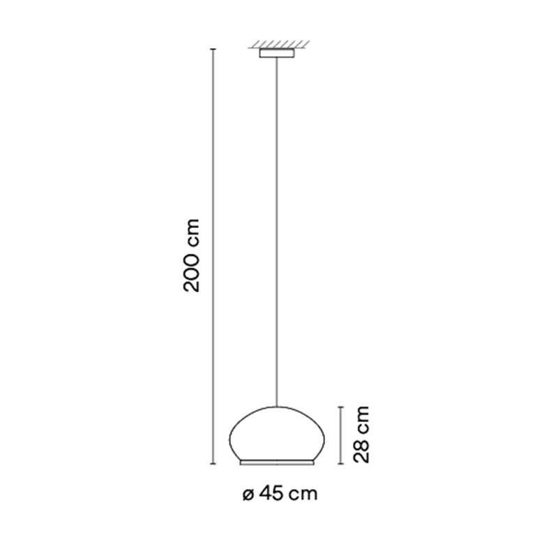 Vibia Knit ø 45 cm x 28 cm - 7455 lampe a suspension