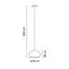 Vibia Knit ø 45 cm x 28 cm - 7455 lampe a suspension