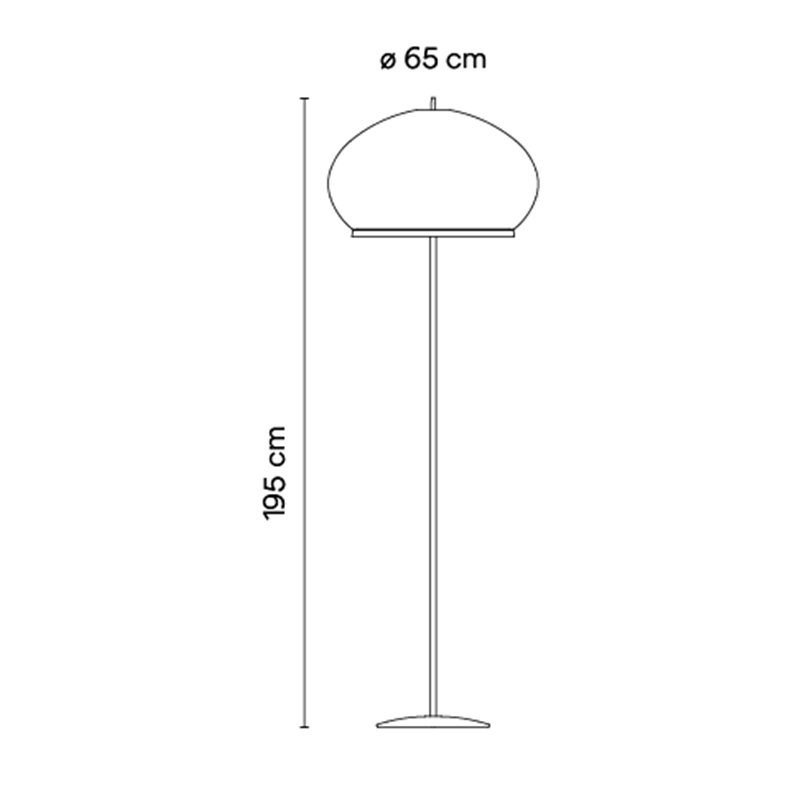 Vibia Knit Ø 65 x 195 cm - 7487 Stehlampe