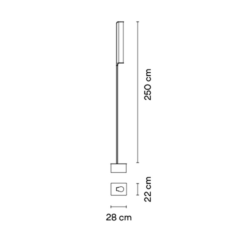 Vibia Class 1x LED - 2810 lampadaire extérieurs