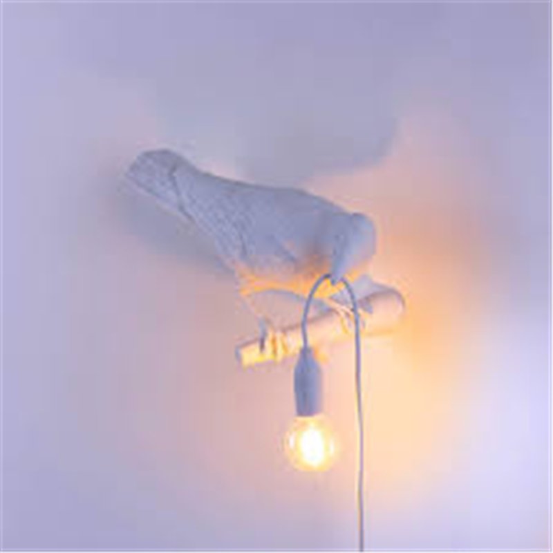 SELETTI Lampe Oiseau Gauche Intérieur Blanc