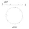 Artemide Alphabet Of Light Circular Ø155 / Decken- / Wandlampe