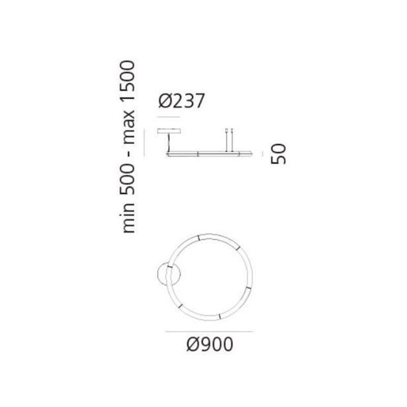 Artemide Alphabet Of Light Circular Ø90 lampe à Suspension