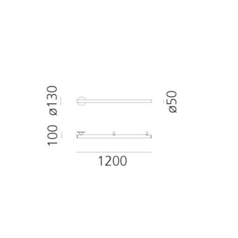 Artemide Alphabet Of Light Linear 120 SEMI-RECESSED Applique