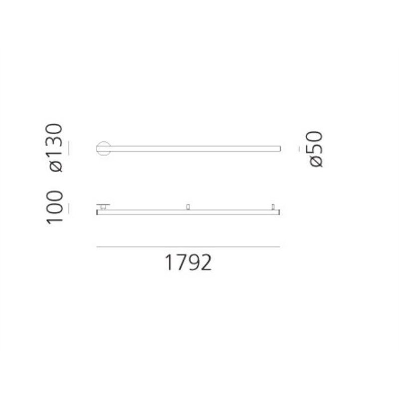 Artemide Alphabet Of Light Linear 180 SEMI-RECESSED Applique