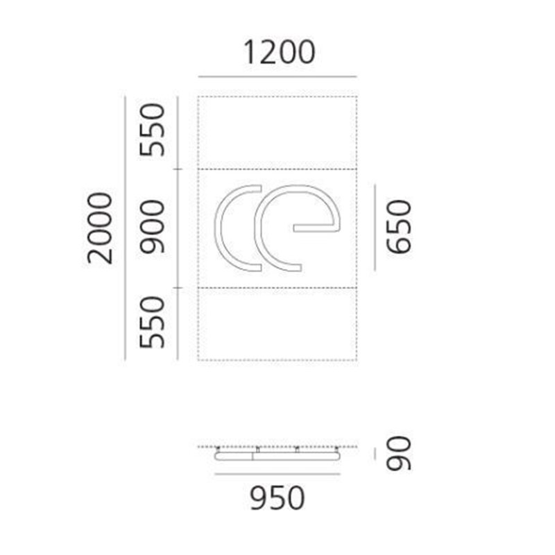 Artemide Alphabet Of Light Wall lamp "Æ" lowercase