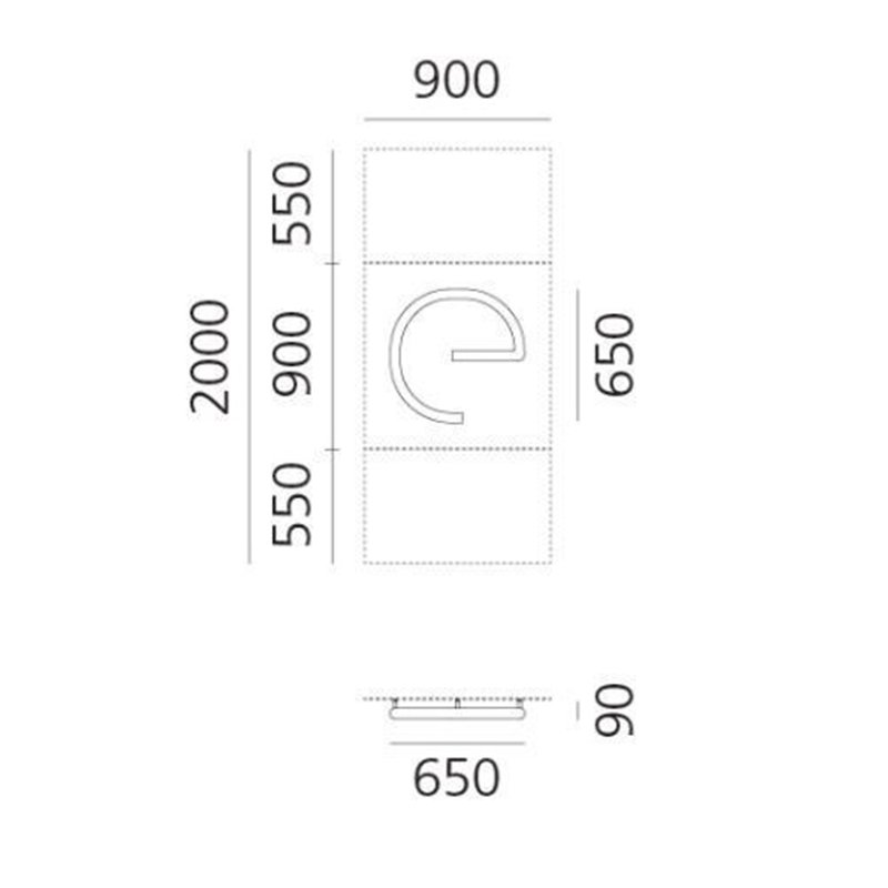 Artemide Alphabet Of Light Applique "e" lowercase