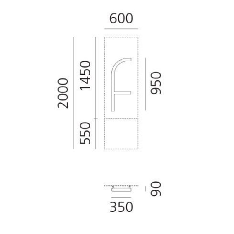Artemide Alphabet Of Light Applique "f" lowercase