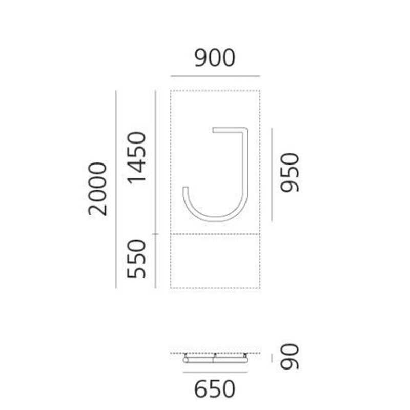 Artemide Alphabet Of Light Applique "J" uppercase