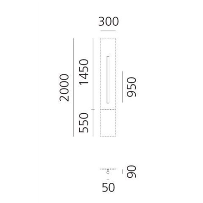 Artemide Alphabet Of Light Applique "l" lowercase
