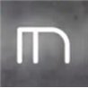 Artemide Alphabet Of Light Applique "m" lowercase