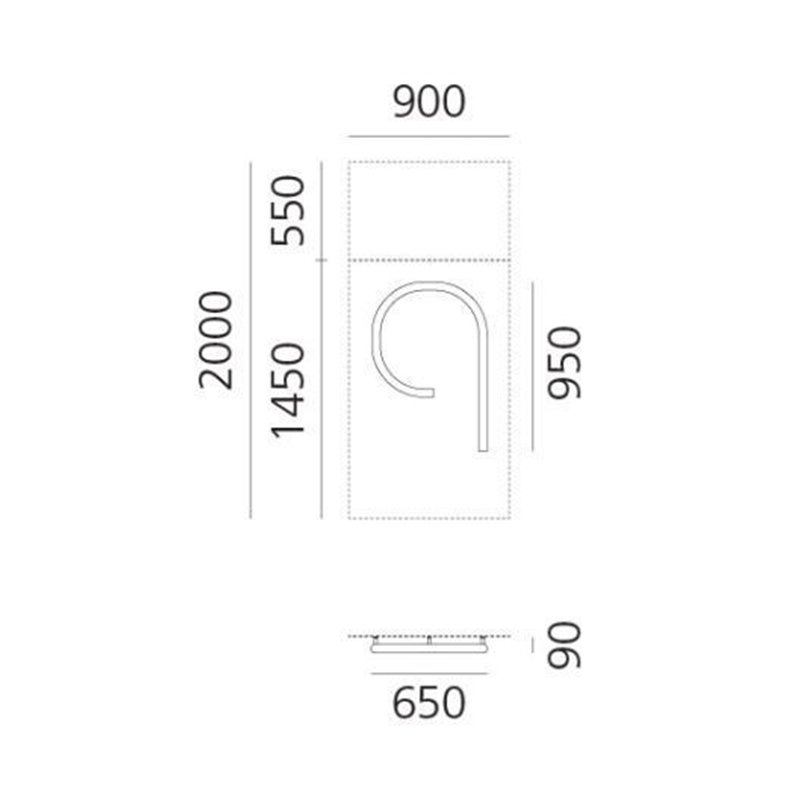 Artemide Alphabet Of Light Applique "q" lowercase