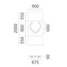 Artemide Alphabet Of Light Applique "v" lowercase