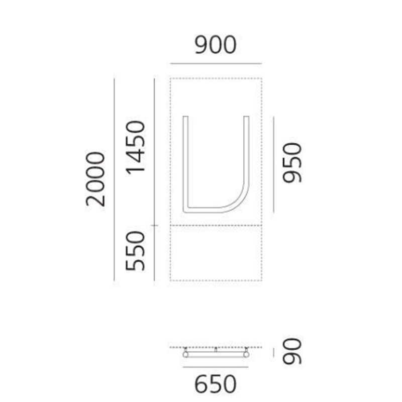 Artemide Alphabet Of Light Applique "V" uppercase