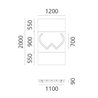 Artemide Alphabet Of Light Applique "w" lowercase
