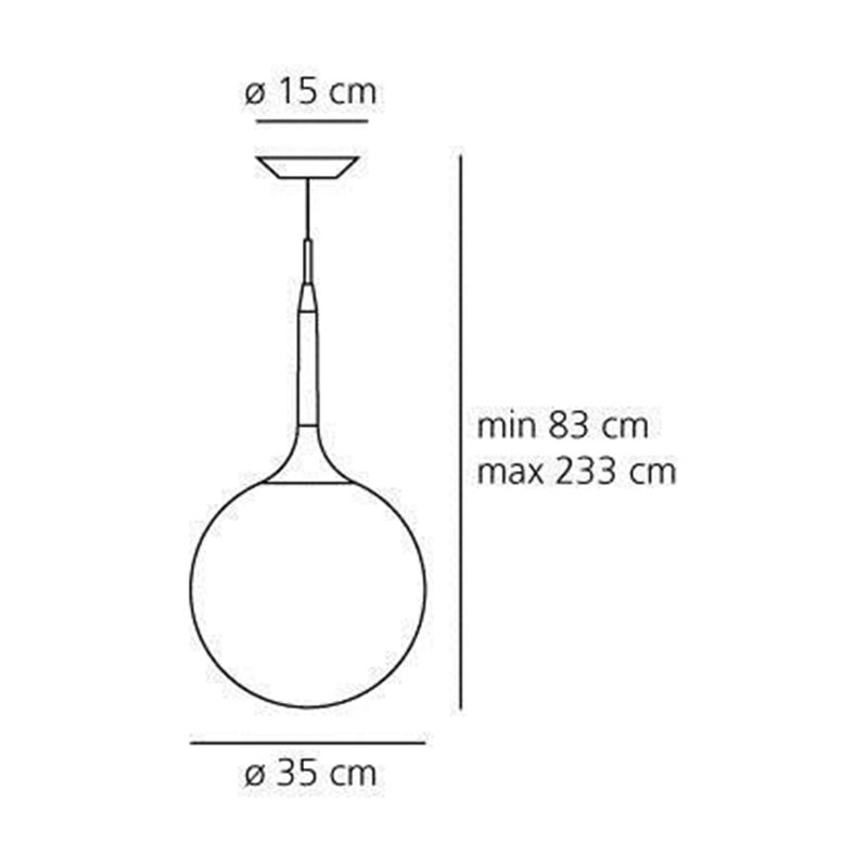 Artemide Castore 35 suspended lamp