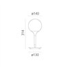 Artemide Castore 14 Lampe de table