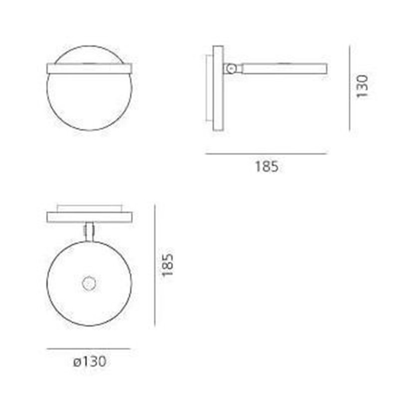 Artemide Demetra Faretto without switch Applique