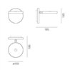 Artemide Demetra Faretto without switch Applique