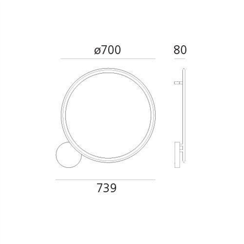 Artemide Discovery Led Applique / Plafonnier