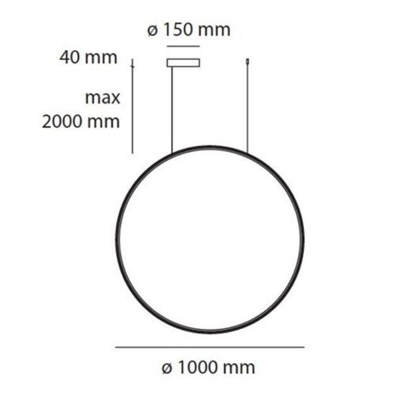 Artemide Discovery Vertical 100 RGBW suspended lamp