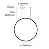 Artemide Discovery Vertical 100 RGBW suspended lamp