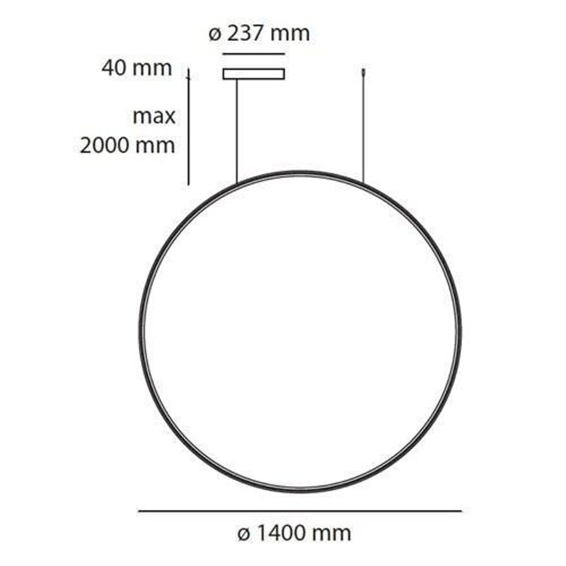 Artemide Discovery Vertical 140 Lampe à Suspension