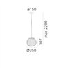Artemide Meteorite 35 Lampe à Suspension