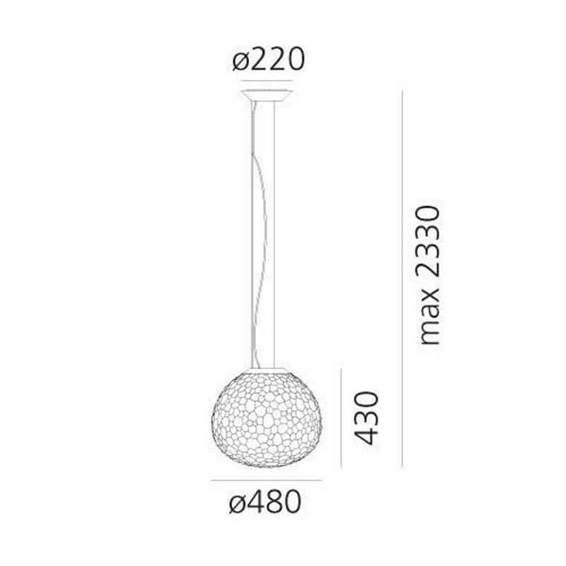 Artemide Meteorite 48 Lampe à Suspension