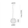 Artemide Meteorite 48 Lampe à Suspension