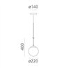 Artemide nh 22 Lampe à Suspension