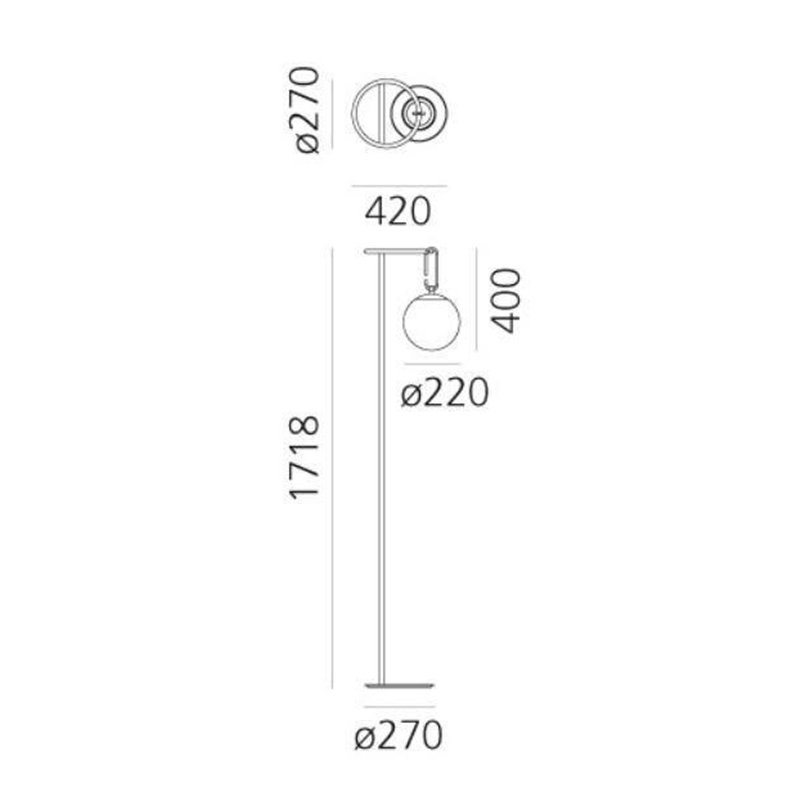 Artemide nh 22 Lampadaire