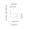 Artemide nh S1 14 Lampe à Suspension