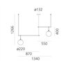Artemide nh S3 2 Arms Lampe à Suspension