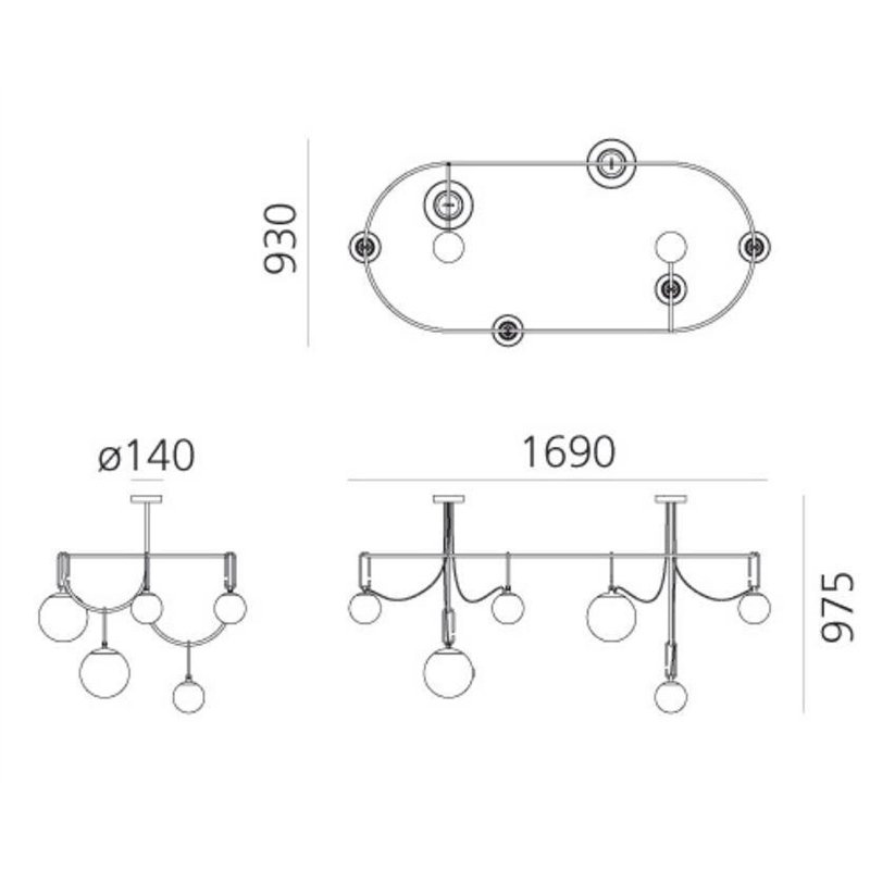 Artemide nh S5 Elliptic Lampe à Suspension