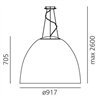 Artemide NUR 1618 Acoustic Lampe à Suspension