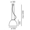 Artemide Nur suspended lamp
