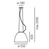 Artemide Nur Gloss Led Lampe à Suspension