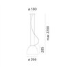 Artemide Nur Mini Led Lampe à Suspension