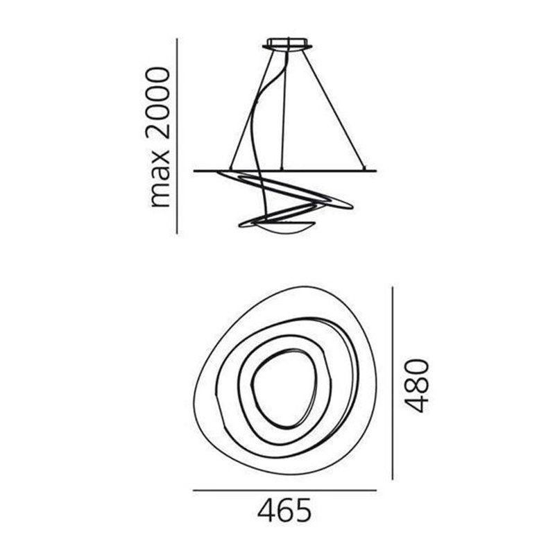 Artemide Pirce Micro Led Lampe à Suspension