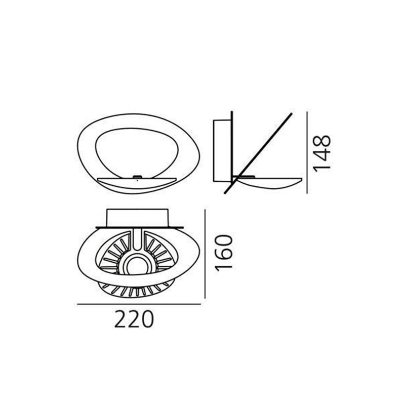 Artemide Pirce Micro Led Applique