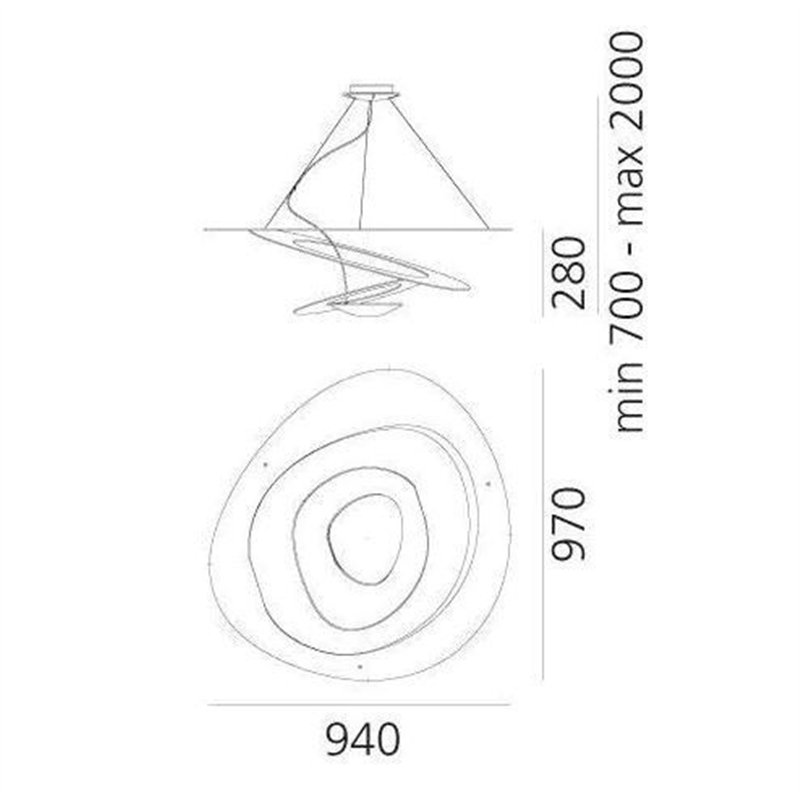 Artemide Pirce Mini Lampe à Suspension