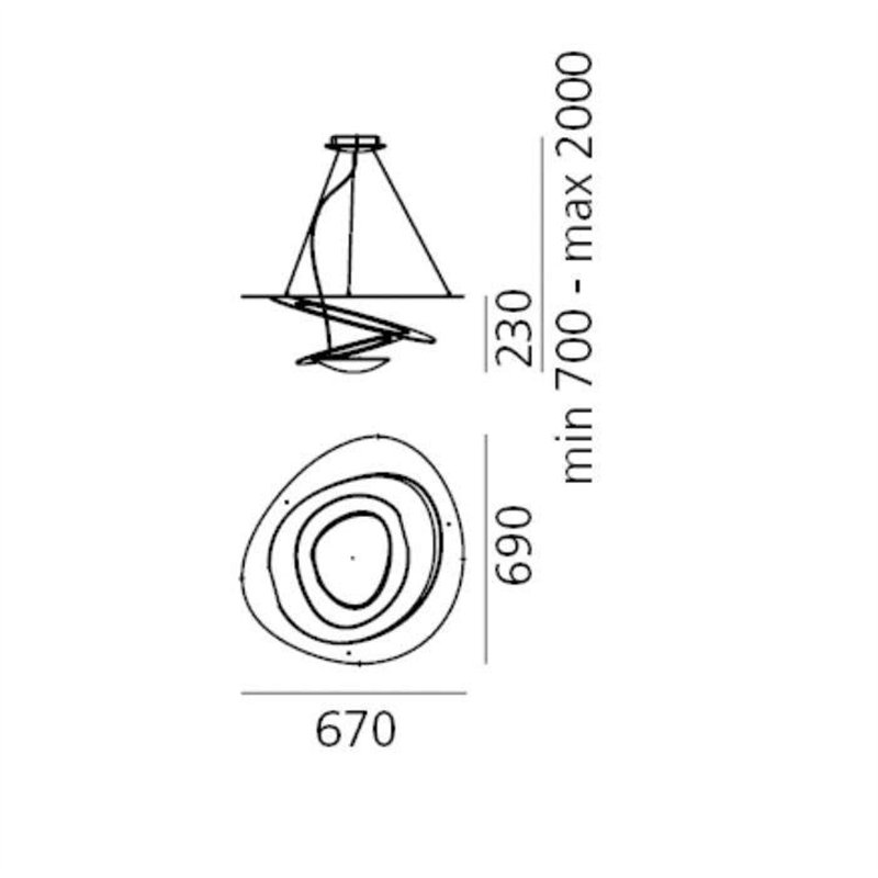 Artemide Pirce Mini Led Lampe à Suspension