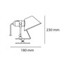 Artemide Tolomeo Pinza Led