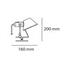 Artemide Tolomeo Micro Pinza Led