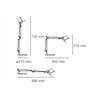 Artemide Tolomeo Micro Led Body lamp + Base