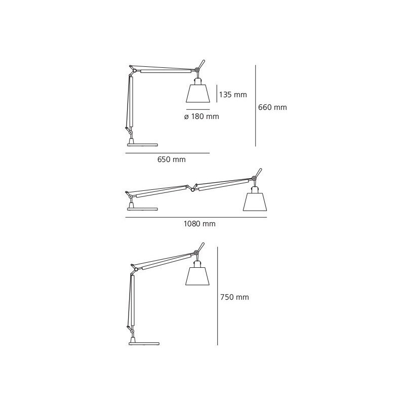 Artemide Tolomeo body with diffuser