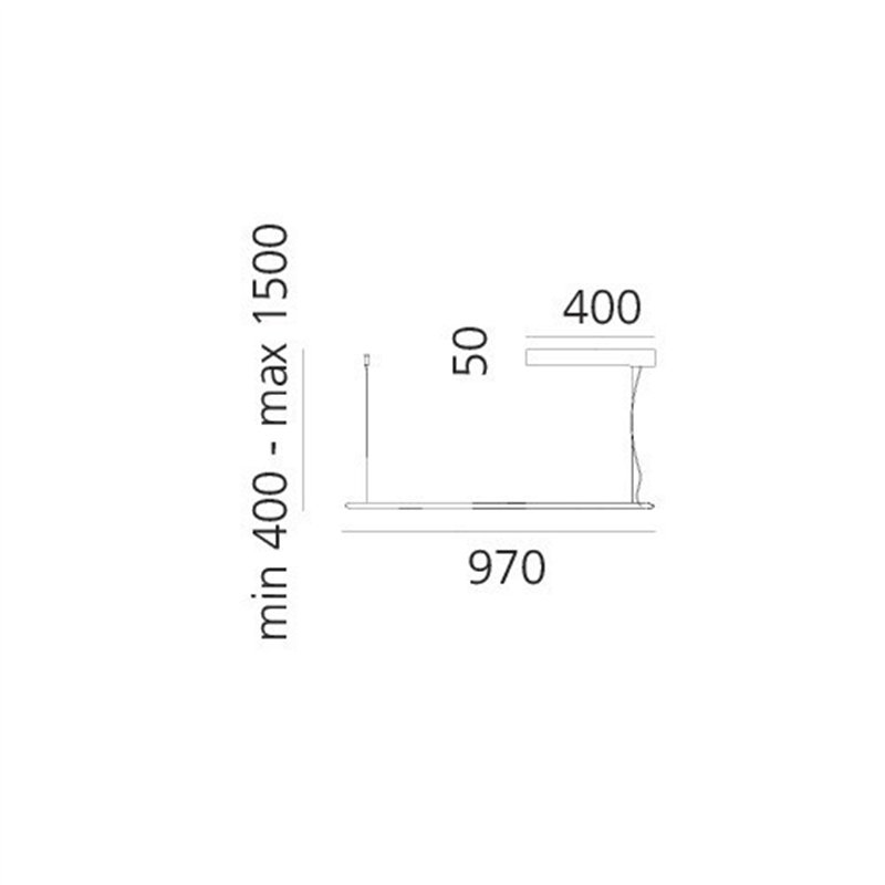 Artemide Discovery Space Square White Violet Integralis lampe a suspension